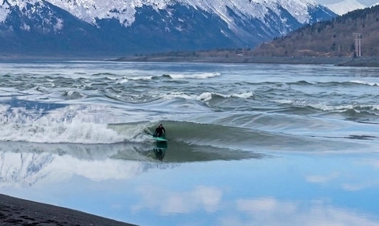 BLAIR SURFS A TIDAL WAVE IN ALASKA!