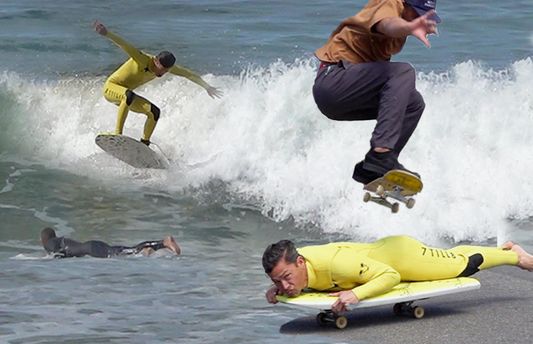 KALANI OLLIES KOSTON IN THE SURF!!!