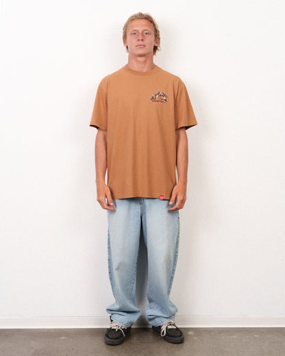 LOST // FLAME LAM BOXY TEE