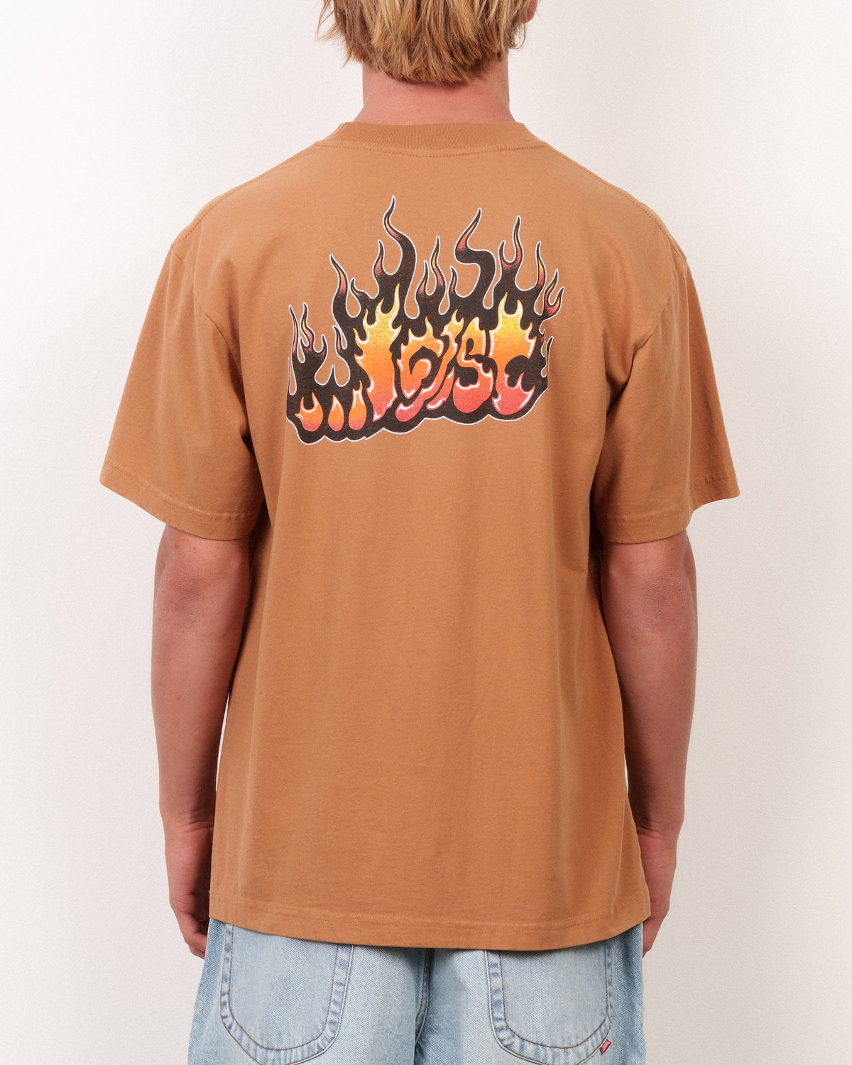LOST // FLAME LAM BOXY TEE