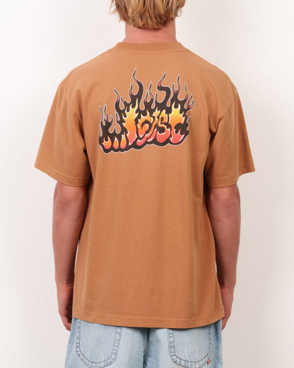 LOST // FLAME LAM BOXY TEE