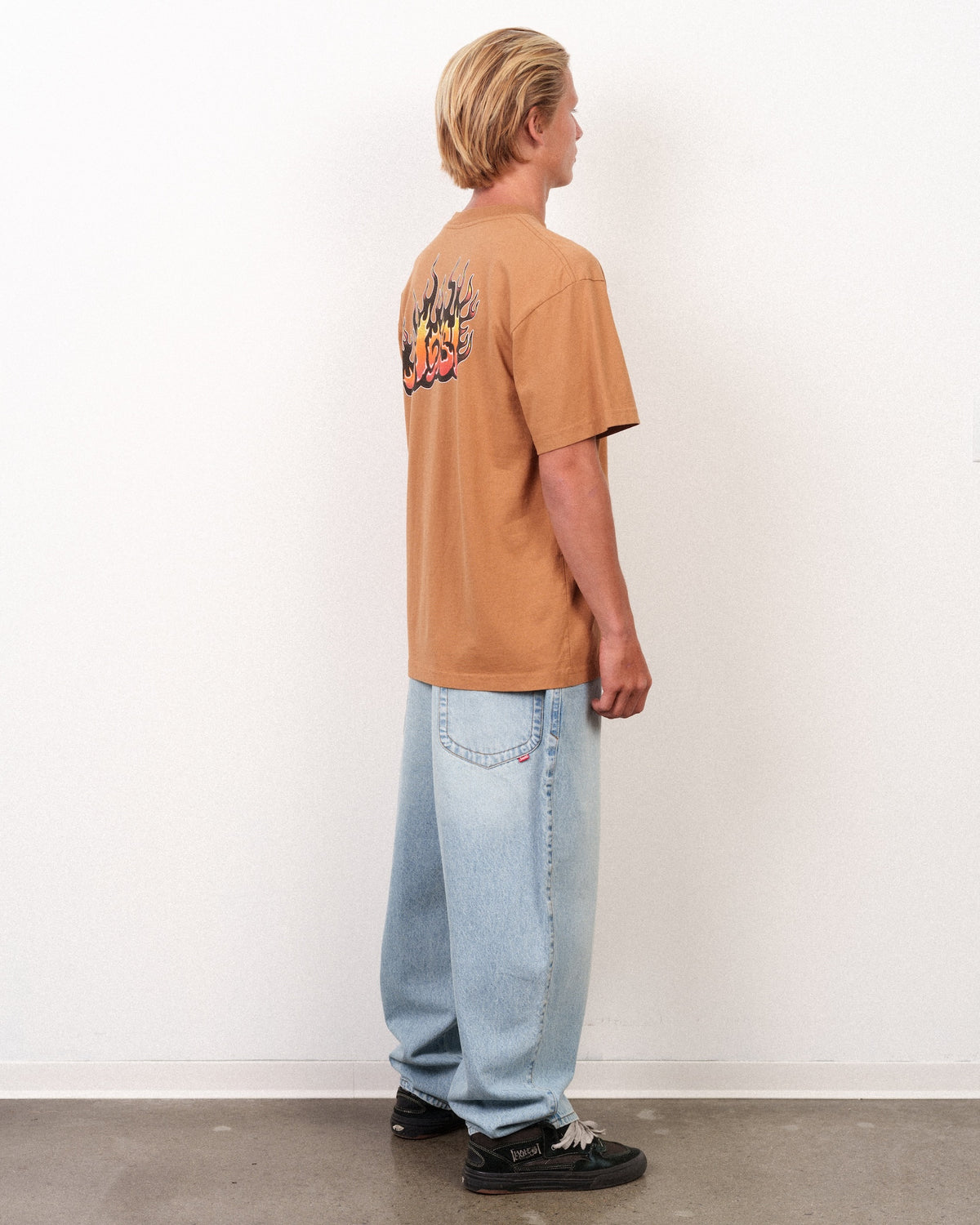 LOST // FLAME LAM BOXY TEE