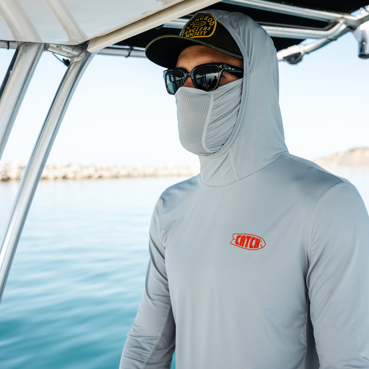 Catch Fish // Performance Gaitered L/S Hooded Shirt