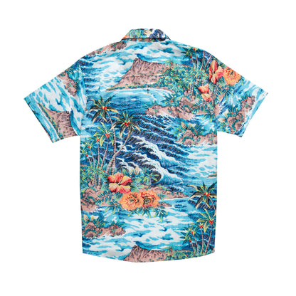 CS x Hoffman® Aloha S/S Woven - Island Blue