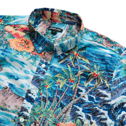 CS x Hoffman® Aloha S/S Woven - Island Blue