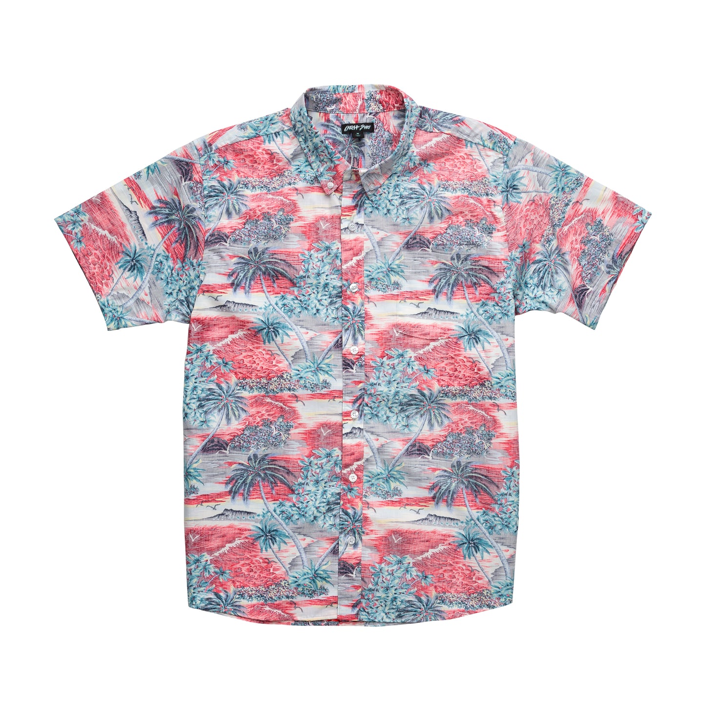 CS x Hoffman® Aloha S/S Woven - Sunset Red