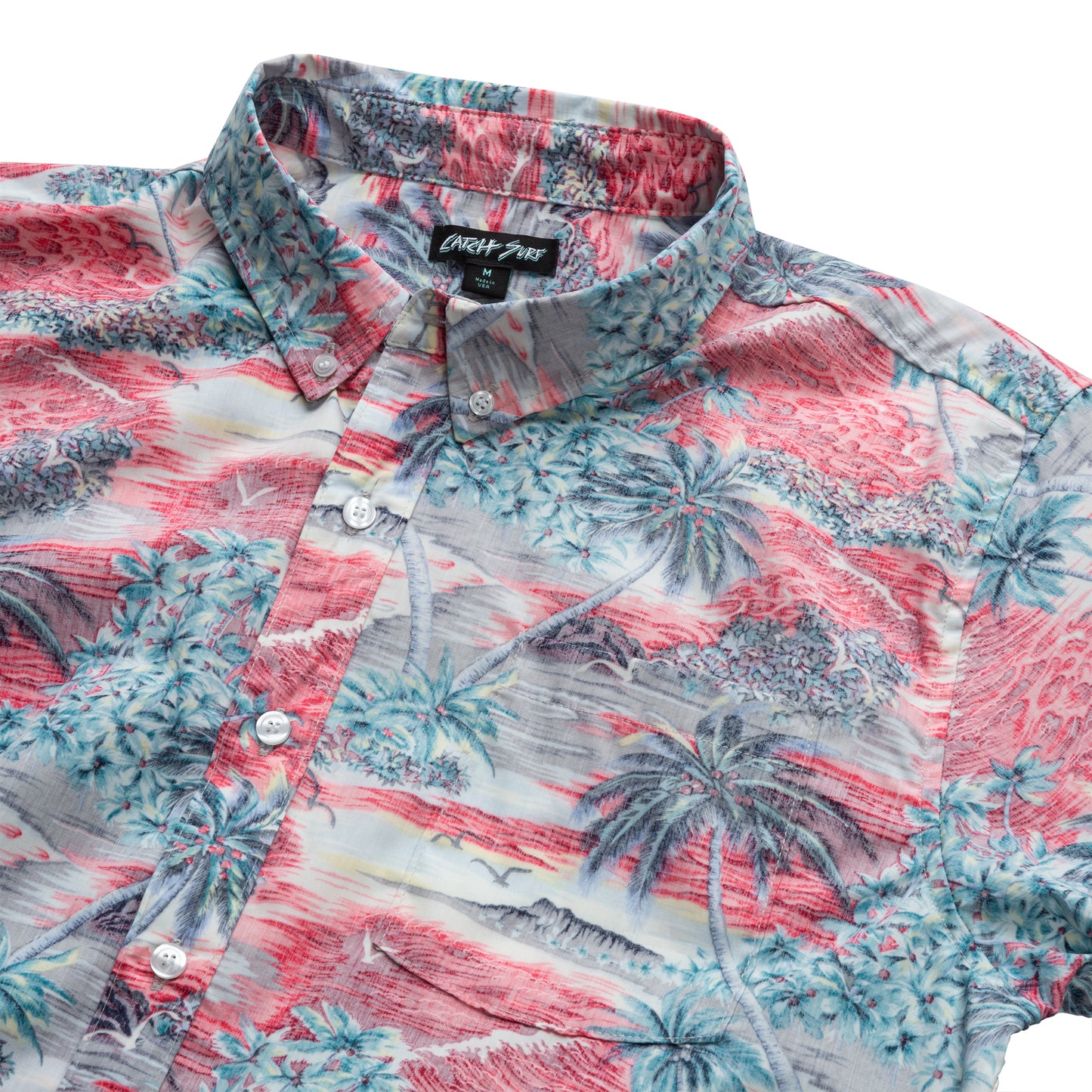 CS x Hoffman® Aloha S/S Woven - Sunset Red