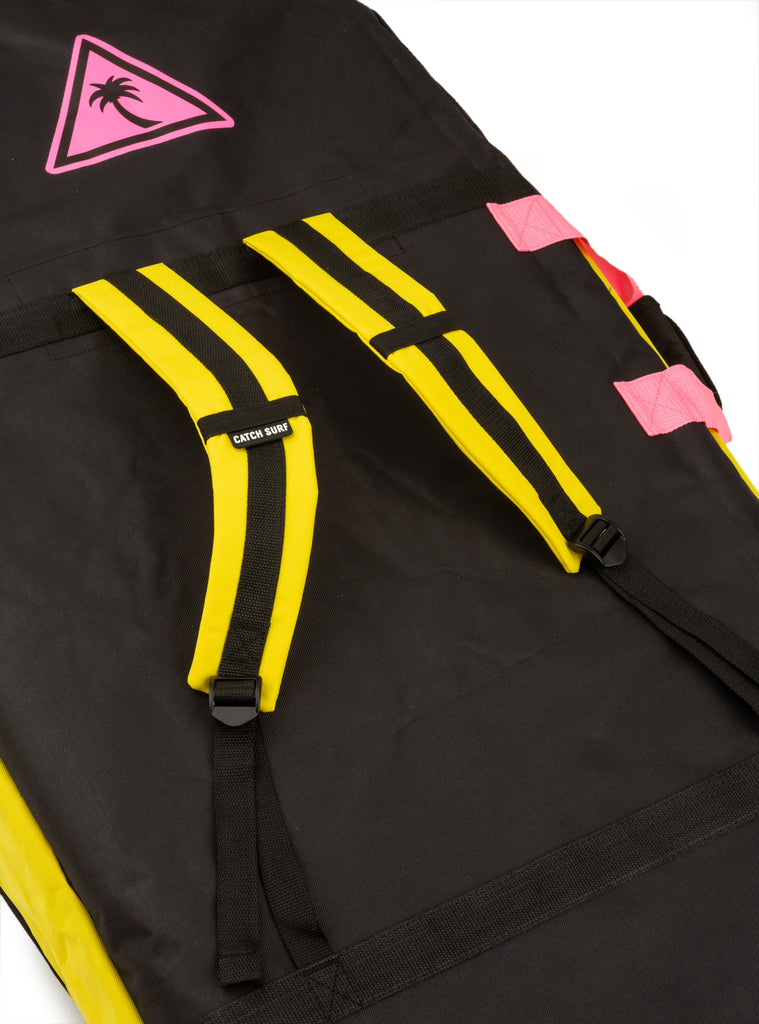 Catch Surf Bodyboard Bag - Black/Pink/Yellow