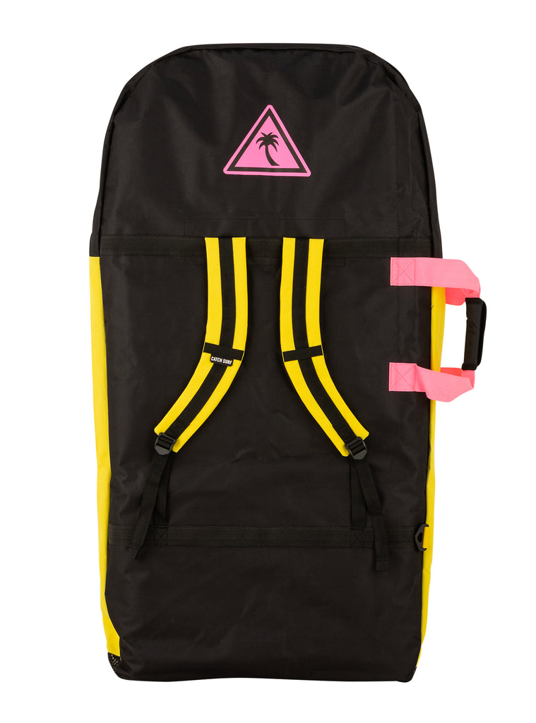 Catch Surf Bodyboard Bag - Black/Pink/Yellow