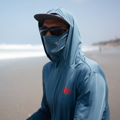 Catch Fish // Performance Gaitered L/S Hooded Shirt