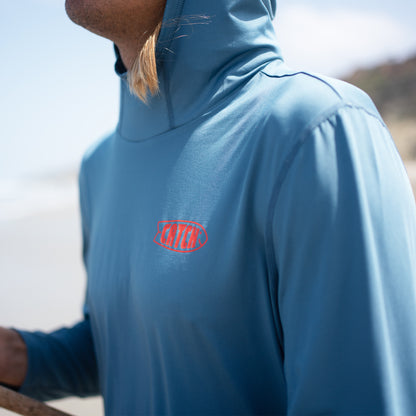 Catch Fish // Performance Gaitered L/S Hooded Shirt
