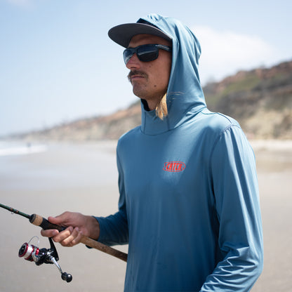 Catch Fish // Performance Gaitered L/S Hooded Shirt