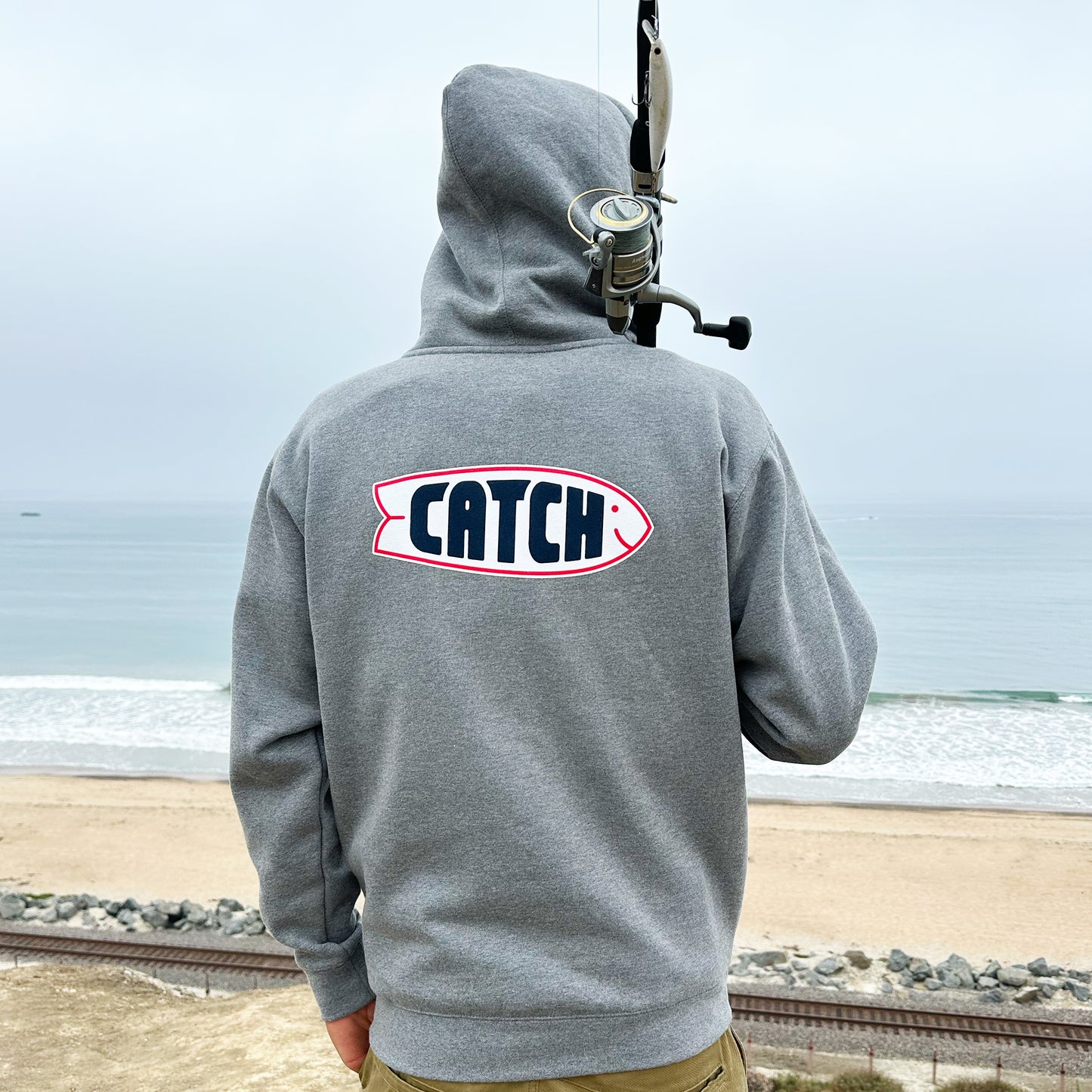 Happy Fish Fleece Pullover Hoodie