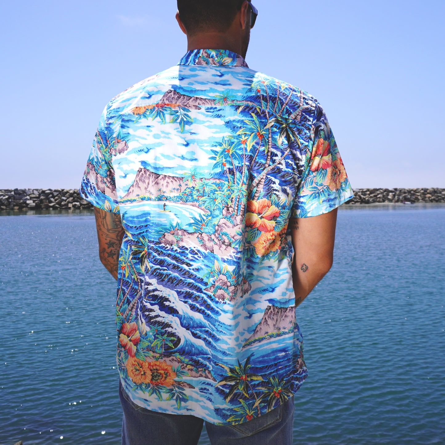 CS x Hoffman® Aloha S/S Woven - Island Blue