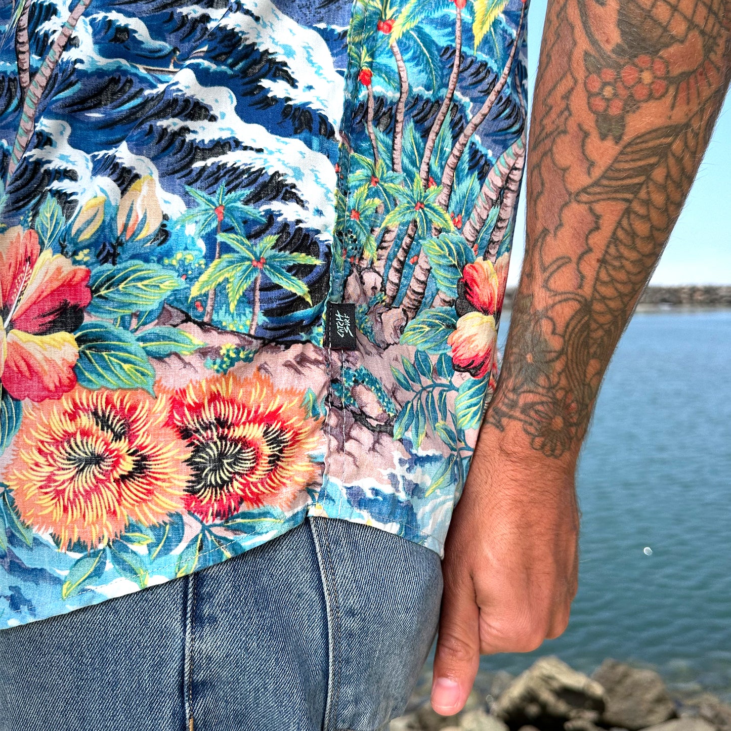 CS x Hoffman® Aloha S/S Woven - Island Blue