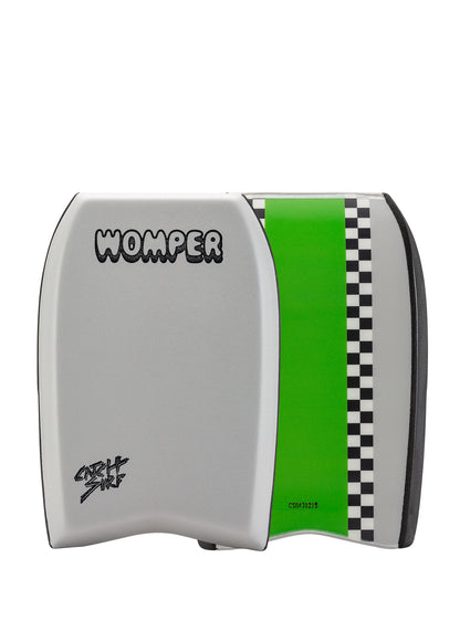 Cool Grey Womper product with green and checkered design