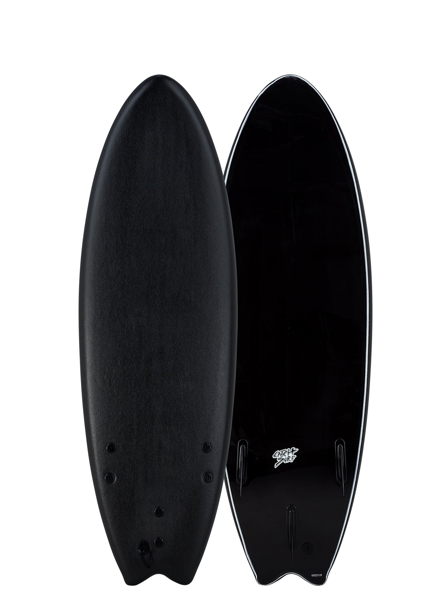 Catch Surf Blank Series Funboard Fish Surfboard - 6'6 Black