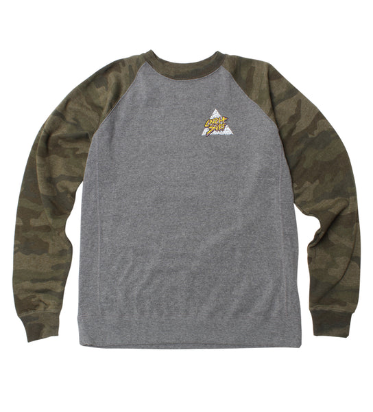 Triangle Slash Raglan Sweatshirt