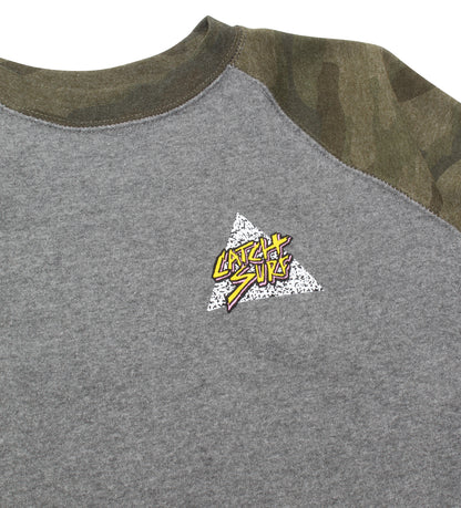 Triangle Slash Raglan Sweatshirt