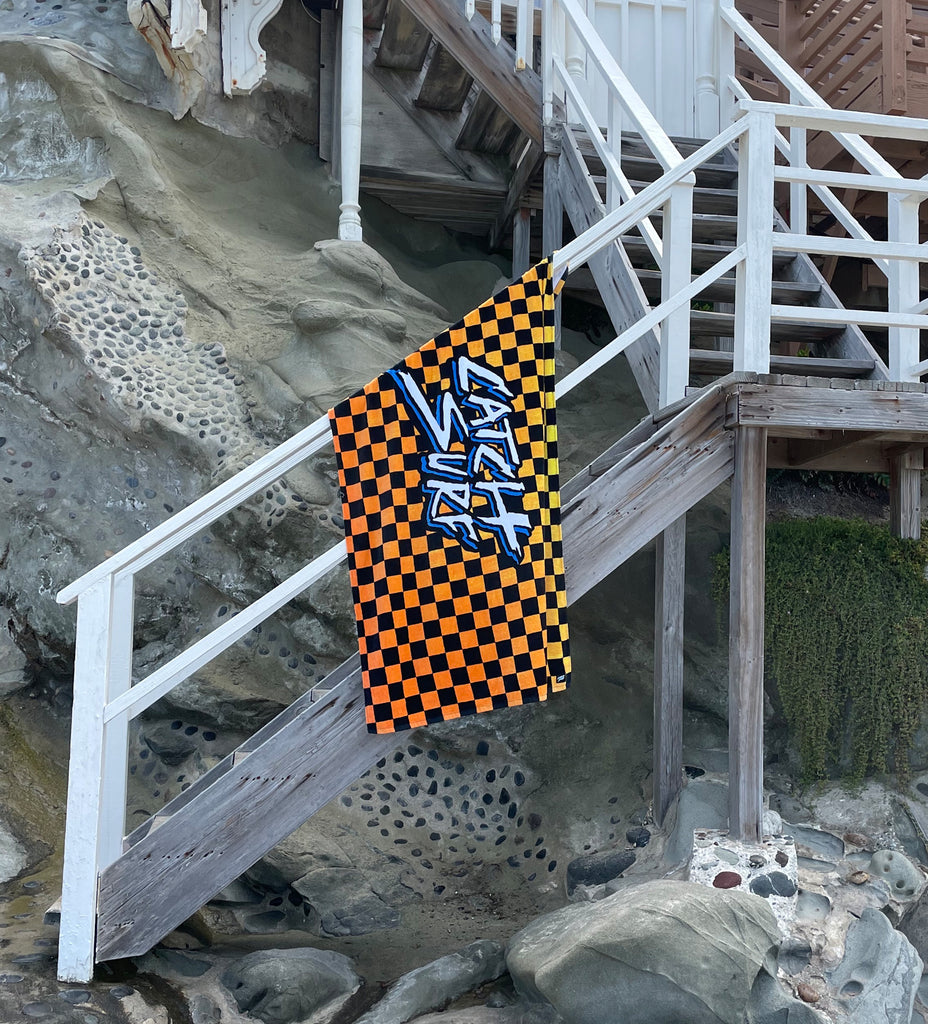 Checked Out Beach Towel