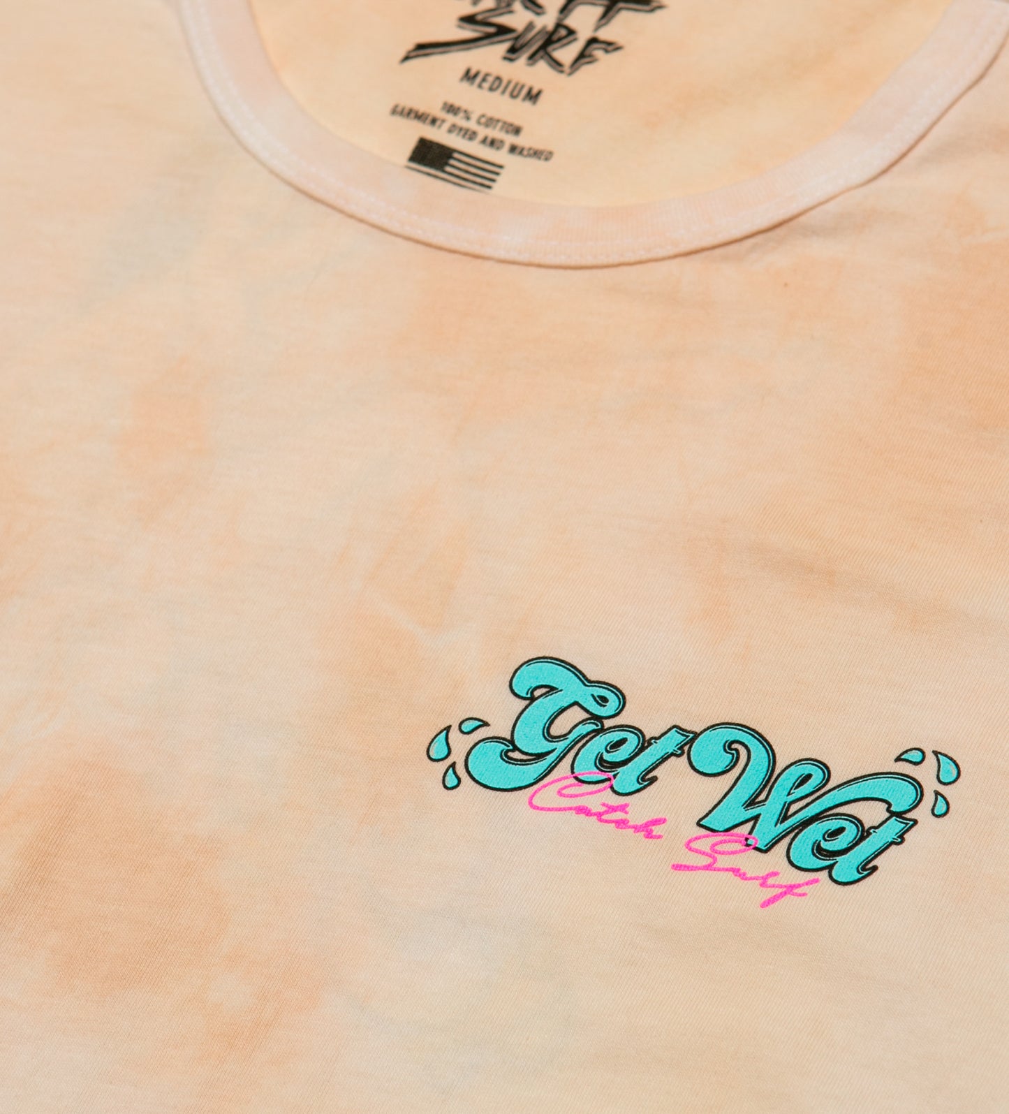 Get Wet S/S Tee - Wheat Tie-Dye