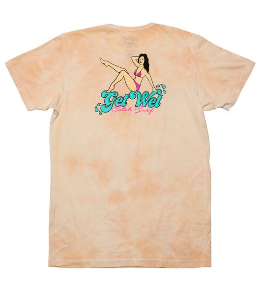 Get Wet S/S Tee - Wheat Tie-Dye