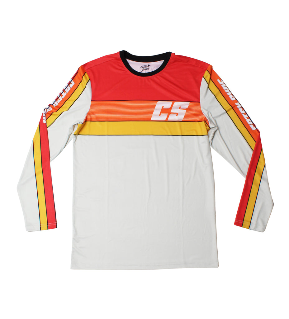 CS Team L/S Performance Shirt - Red/Grey