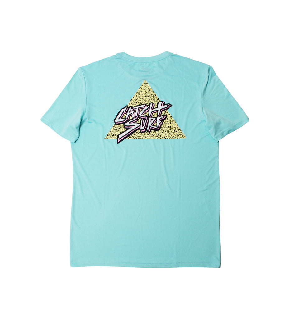 Triangle Slash S/S Performance Shirt - Turquoise
