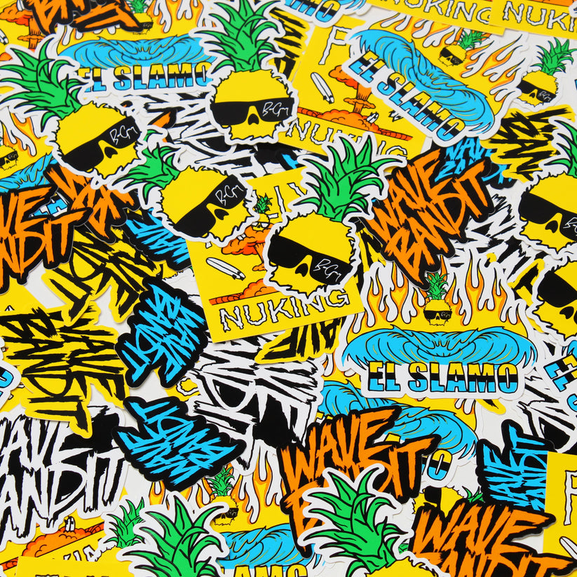 Wave Bandit Sticker Pack Catch Surf USA