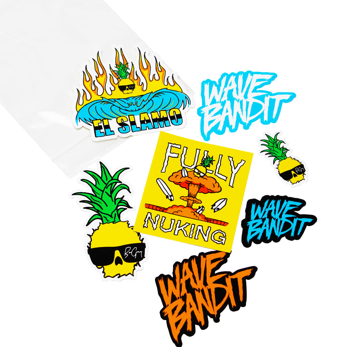 Wavemark Sticker Wave Bandit Sticker Pack – Catch Surf®