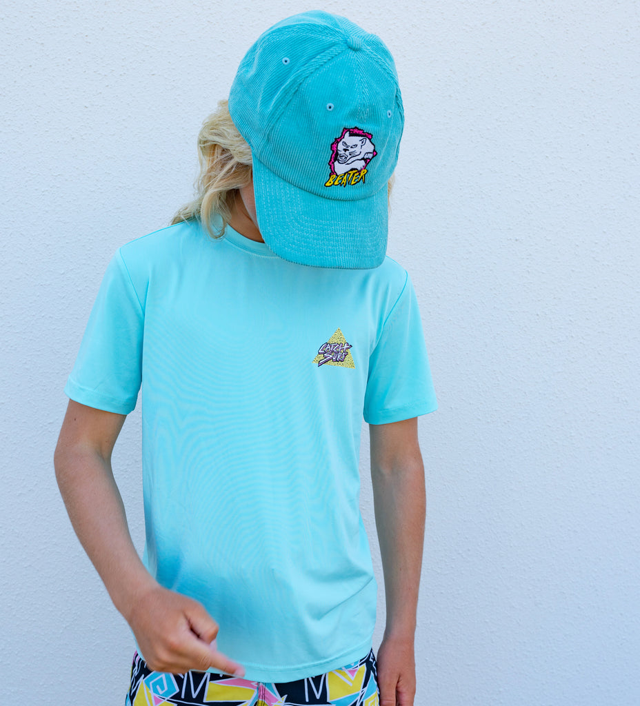 Youth // Triangle Slash S/S Surf Shirt - Turquoise